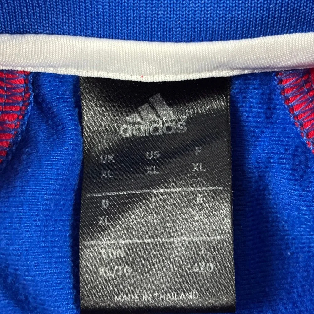 Vintage Y2K Los Angeles Clippers Adidas Basketball Track Jacket Blue Red XL